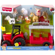 Samochody i pojazdy dla dzieci - Traktor FISHER PRICE Little People farma Opieka nad zwierzątkami Zestaw prezentowy JLM99 - miniaturka - grafika 1