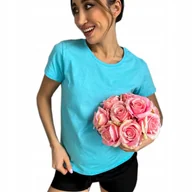 Bluzki damskie - Modny Podkoszulek Koszulka Bluzka TURKUS Damska S - Inny producent - miniaturka - grafika 1