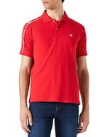 Koszulki męskie - Champion Męska koszulka polo Gallery Tape, pique Stretch, Rosso, XXL - miniaturka - grafika 1
