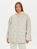 Kurtki damskie - New Balance Kurtka puchowa WJ43503 Beżowy Loose Fit - miniaturka - grafika 1
