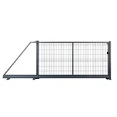 Ogrodzenia - Naterial Brama przesuwna Modus 3x1.5 m lewa antracytowa - miniaturka - grafika 1