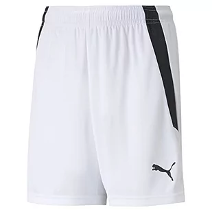 Puma Szorty unisex dla dzieci Teamliga Jr szorty White Black 128 70493104-128 - Spodnie i spodenki dla dziewczynek - miniaturka - grafika 1