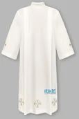 Szaty liturgiczne - Alba kapłańska haftowana - ecri - miniaturka - grafika 1