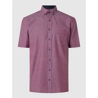 Koszule męskie - Koszula biznesowa o kroju comfort fit z bawełny z krótkim rękawem - Eterna - grafika 1