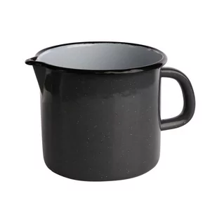 KUBEK EMALIOWANY Z DZIÓBKIEM 1,15L ŚR.12CM WYS.11,5CM SZARY NAKRAPIANY - Kubki - miniaturka - grafika 1