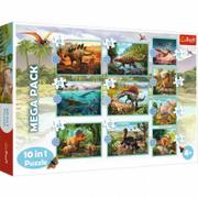 Puzzle - Trefl Puzzle 10w1 Poznaj wszystkie dinozaury - miniaturka - grafika 1