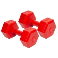 Hantle i ciężarki - Hantle Hantelki Ciężarki Fitnes Hex Zestaw 2 x 3kg - miniaturka - grafika 1