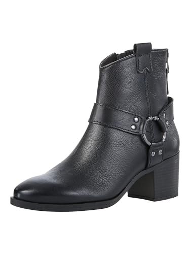 Marco Tozzi Damskie botki Zip+Slip 2-25358-43 modne kozaki, czarne, 36 EU, czarny, 36 EU