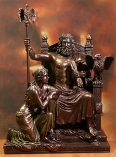 Zeus i Hera na tronie - Figurki dekoracyjne - miniaturka - grafika 1
