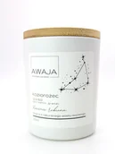 Świece - Świeca zodiakalna Koziorożec – biała, sojowa, zapachowa, handmade, prezent - miniaturka - grafika 1