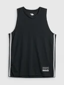 Koszulki sportowe męskie - 4F Koszulka do koszykówki loose szybkoschnąca uniseks - czarna XL - miniaturka - grafika 1