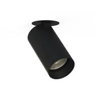 Lampy sufitowe - Nowodvorski Lampa 1 punktowa podtynkowa MONO SURFACE I 10W GU10 czarny 7833 - miniaturka - grafika 1