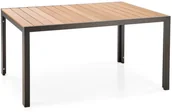 Stoły ogrodowe - Stół ogrodowy FIERRO 90x150 brązowy/czarny HALMAR - miniaturka - grafika 1