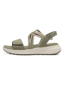 Sandały damskie - Tamaris Sandały w kolorze khaki - miniaturka - grafika 1