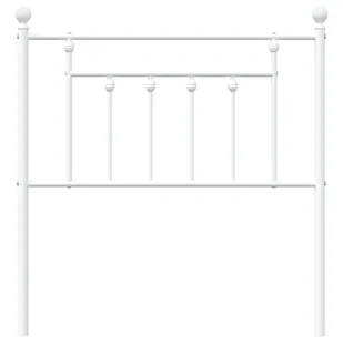 Metalowe wezgłowie, białe, 80 cm Lumarko! - Inne meble do sypialni - miniaturka - grafika 5