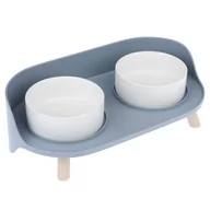 Miski dla kotów - TIAKI miska ceramiczna Duo - 2 x 450 ml, Ø 12,5 cm - miniaturka - grafika 1