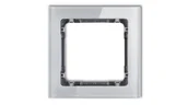 Klawisze i ramki - Karlik Ramka uniwersalna 1-krotna - efekt szkła DECO 15-11-DRS-1 - miniaturka - grafika 1