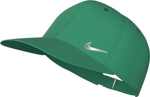 Nike Unisex regulowana czapka U Nk Df Club Cap U Cb Mtswsh L, Stadium Green/Metallic Silver, FB5372-324, M/L
