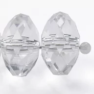 Półfabrykaty do biżuterii - Bączki Plastik Przezroczyste 13Mm 10Szt - miniaturka - grafika 1