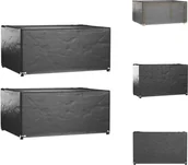Pokrowce na meble ogrodowe - vidaXL Pokrowce na meble ogrodowe 2 szt. 8 oczek 160x120x75 cm Prostokątne - Pokrowce ochronne na meble ogrodowe - miniaturka - grafika 1
