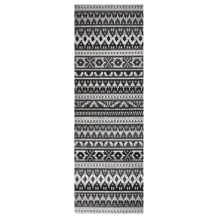vidaXL Dywan zewnętrzny o płaskim splocie, 80x250 cm, ciemnoszary vidaXL - Dywany zewnętrzne - miniaturka - grafika 1