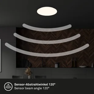 Briloner Lampa sufitowa Ekos z czujnikiem ruchu LED, Ø 35 cm - Lampy sufitowe - miniaturka - grafika 3