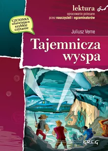 Greg Juliusz Verne Tajemnicza wyspa (wydanie z opracowaniem i streszczeniem) - Lektury gimnazjum - miniaturka - grafika 1