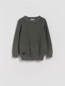 Bluzy dla chłopców - Reserved - Bawełniany sweter - ciemnoszary - miniaturka - grafika 1