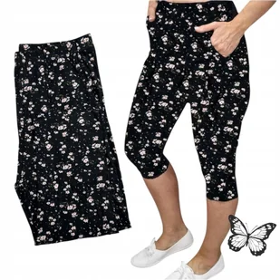 REWELACYJNE RYBACZKI KIESZENIE leginsy 3/4 kwiaty puder super 48 50 4XL 5XL - Legginsy REWELACYJNE RYBACZKI KIESZENIE leginsy 3/4 kwiaty puder super 48 50 4XL 5XL - Legginsy - miniaturka - grafika 1