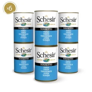 Schesir Adult 6 x 140 g Tuńczyk - Mokra karma dla kotów - miniaturka - grafika 1