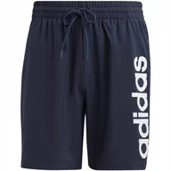 Spodenki męskie - Spodenki męskie adidas Aeroready Essentials Chelsea Linear logo granatowe I - miniaturka - grafika 1