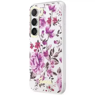 Etui Guess GUHCS23MHCFWST do Samsung Galaxy S23+ Plus S916 biały/white hardcase Flower Collection - Etui i futerały do telefonów Etui Guess GUHCS23MHCFWST do Samsung Galaxy S23+ Plus S916 biały/white hardcase Flower Collection - Etui i futerały do telefonów - miniaturka - grafika 2
