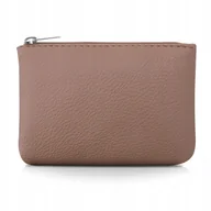 Portfele - TIESOME Portfel Damski Czarny PU Skóra Wzór Lychee Na Zamek Monety - miniaturka - grafika 1