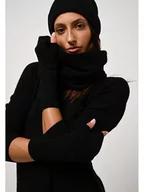 Apaszki i szaliki damskie - AUTHENTIC CASHMERE Kaszmirowy szal "Vaymont" w kolorze czarnym - 200 x 30 cm - miniaturka - grafika 1