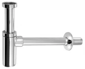 Syfony - SAPHO Syfon umywalkowy 5/4" odpływ 32 mm okrągły CHROM SI511 - miniaturka - grafika 1