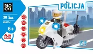 Klocki - BLOCKI Klocki Blocki Policja Motocykl 30 elementów - miniaturka - grafika 1