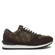 Sneakersy męskie - Sneakersy Guess FMPARO ELL12 Brązowy - miniaturka - grafika 1