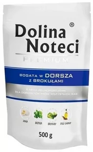 Dolina Noteci Premium Adult Dorsz z Brokułami 10x500g SASZETKA - Mokra karma dla psów - miniaturka - grafika 1