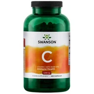 Witaminy i minerały - SWANSON Witamina C 1000mg z dziką różą 250 szt. - miniaturka - grafika 1