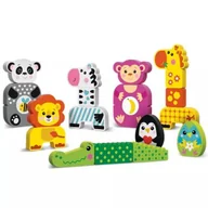 Klocki - Zestaw do zabawy z drewna - 22 sztuki - miniaturka - grafika 1