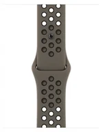 Akcesoria do zegarków - Pasek sportowy Nike w kolorze Olive Grey/czarnym do koperty 41 mm | - miniaturka - grafika 1