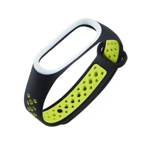 Xiaomi Opaska Xiaomi Mi Band 4 / 3 Dots czarno-zielony wristband_20191022173244 - Akcesoria do smartwatchy - miniaturka - grafika 1