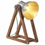 Lampy stojące - vidaXL Lampa stołowa, 25 W, srebrny vintage, 30x17x40 cm, E27 - miniaturka - grafika 1
