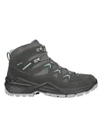 Buty trekkingowe damskie - LOWA Buty turystyczne "Sirkos Evo GTX Mid Ws" w kolorze antracytowym - miniaturka - grafika 1