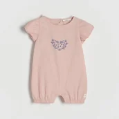 Kombinezony dla dzieci - Reserved - Kombinezon z falbanami - różowy - miniaturka - grafika 1