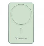 Powerbanki - Powerbank Verbatim Charge 'n' Go Essentials Magnetic Wireless 10000mAh USB-C PD 3.0 Green - miniaturka - grafika 1