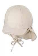 Czapki damskie - Sterntaler Unisex dziecięca czapka z daszkiem z ochroną karku, czapka dziecięca, beżowa, normalna, beżowy, 43 - miniaturka - grafika 1