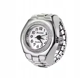 Pierścionki - Sygnet Zegarek Pierścień z zegarkiem kreatywny prezent - miniaturka - grafika 1