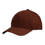 Czapki męskie - Czapka z daszkiem bejsbolówka Hugo Boss Medium Brown Sevile Brązowa - 50483178-211 - miniaturka - grafika 1