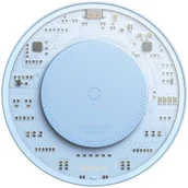 Ładowarki do telefonów - Bezprzewodowa ładowarka indukcyjna Baseus Simple 2, 15W z kablem USB-C do USB-C (niebieska) - miniaturka - grafika 1